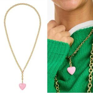 BEST Roxanne Assoulin The Mini Puffy Heart Necklace Pink